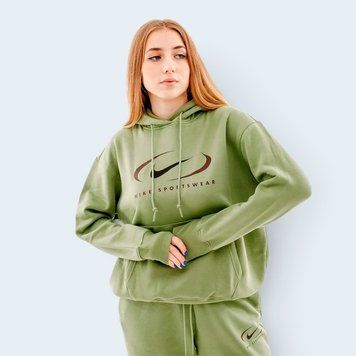 NIKE Кофта NS FLC OS PO HD SWSH / FN7698-386 M розмір одягу XC-015270-M фото