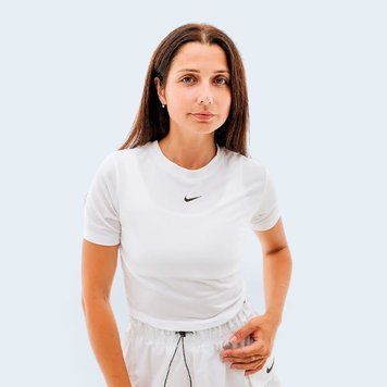 NIKE Футболка NSW TEE ESSNTL SLIM CRP LBR / FB2873-100 L розмір одягу XC-018210-L фото