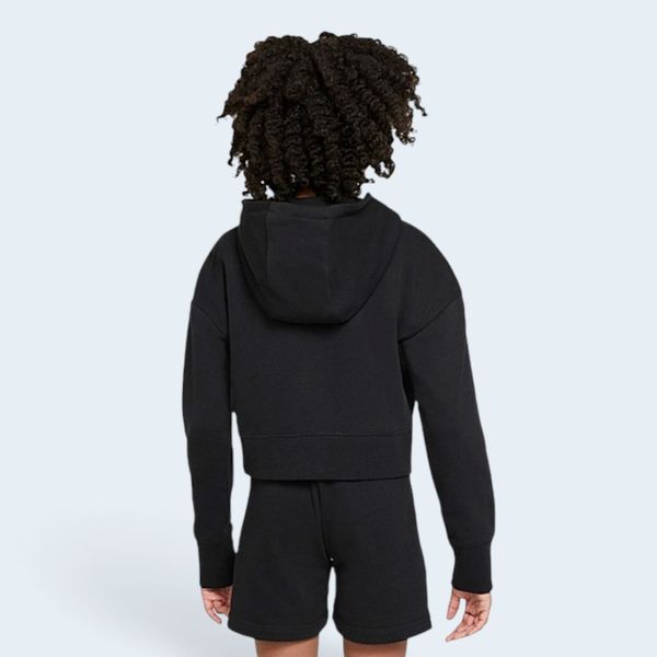 NIKE Кофта NSW CLUB FT CROP HOODIE HBR / DC7210-010 L розмір одягу XC-023850-L фото