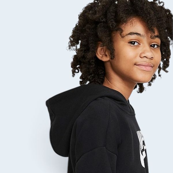 NIKE Кофта NSW CLUB FT CROP HOODIE HBR / DC7210-010 L розмір одягу XC-023850-L фото
